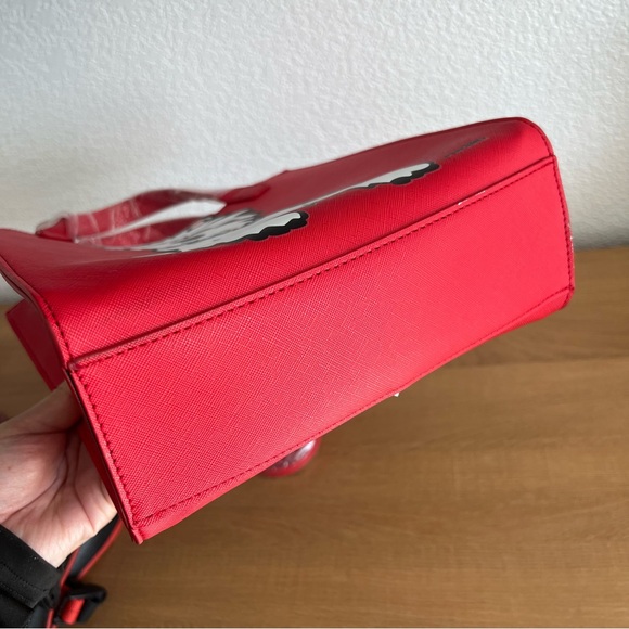 Marc Tetro Westie Highland Terrier Red Tote Crossbody Bag and Coin Purse - Picture 5 of 8